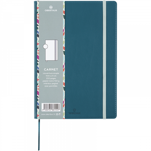 Carnet pointillé, 108 pages, couverture soft touch, bloc A4/A5/A5, 24 –  PepMelon