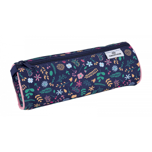 Trousse ronde Fleurs - Scolaire