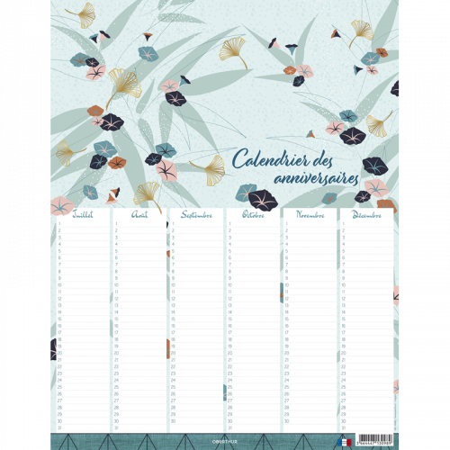 Calendrier anniversaire –