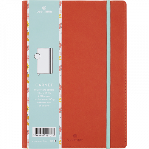 Oberthur Carmen - Carnet de notes souple A5 - uni - rose poudré Pas Cher |  Bureau Vallée