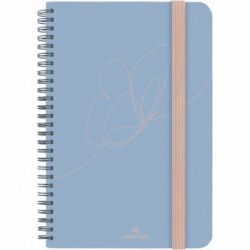 Oberthur Carmen - Carnet de notes souple A5 - pointillés - 200 pages -  anthracite