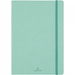 Carnet de notes A5 14,5 x 21 cm Ligné - Bleu Pacific green - Rougier&Plé  Lecourbe