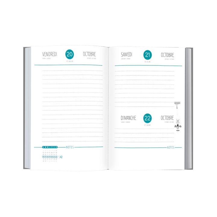 Agenda Chaton PEFC 2026-2027 - Collection Scolaire | Oberthur