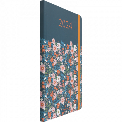 Agenda Semainier 2024 - Format A5 - Couverture Souple - Fermeture