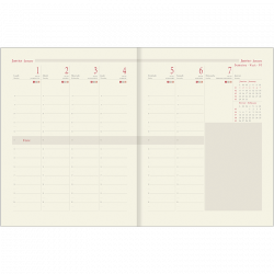 Recharge agenda 16X16 contemporaine FSC 2024 - Recharges agendas