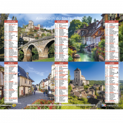 Almanach du facteur 2024 Nos plus beaux villages