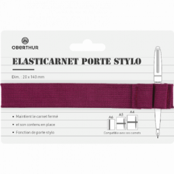 Porte-stylos élastique Bordeaux