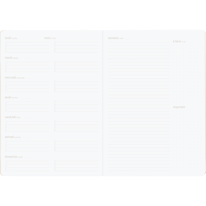 Agendas papier perpétuel - Collection agendas 2024/2025 Oberthur