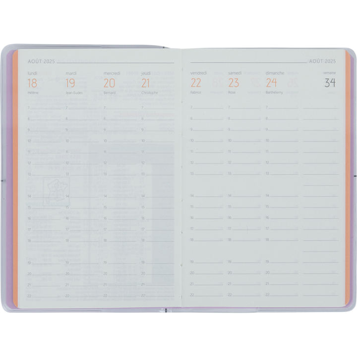 Agenda Colorside année scolaire 2026-2027 - Oberthur