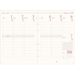 Recharge organiseur 21 international