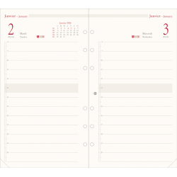 Recharge organiseur 17 1 jour/page
