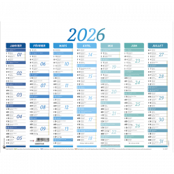 Calendrier Nuance 7 mois PEFC 2026