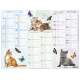 Calendrier 6 mois Chatons PEFC 2026