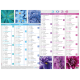 Calendrier 6 mois Fleurs PEFC 2026