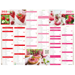 Calendrier 6 mois Cuisine PEFC 2026