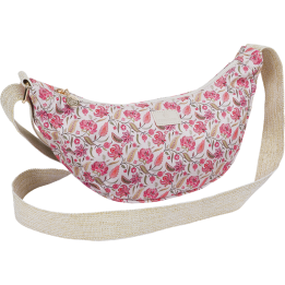Sac demi-lune Bahia Batik Oberthur – Motif floral chic