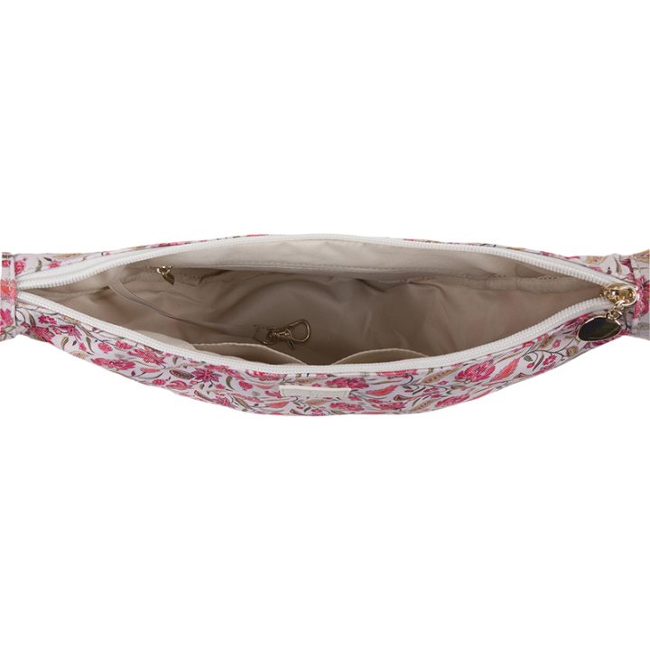 Sac demi-lune Bahia Batik Oberthur – Motif floral chic
