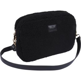 Sac à main Laponie – Sac noir en fausse fourrure douce et tendance