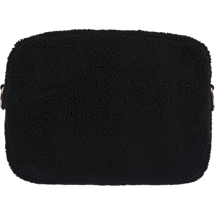 Sac à main Laponie – Sac noir en fausse fourrure douce et tendance