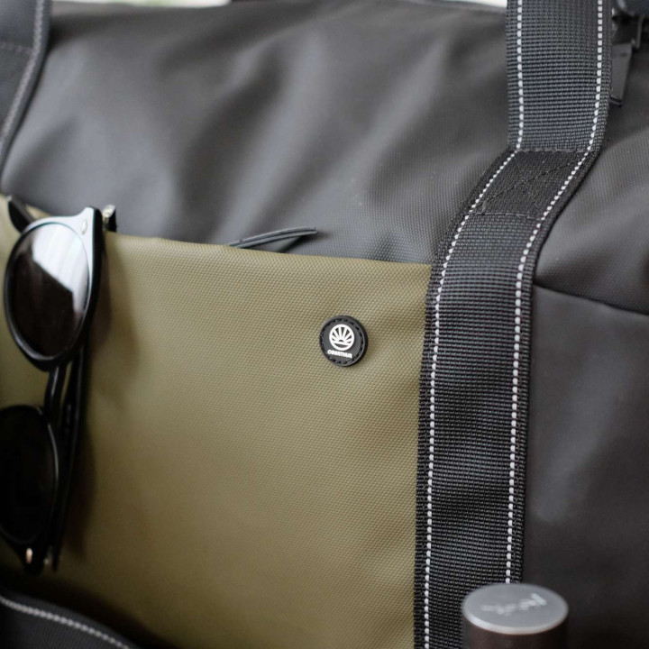 Sac week-end Cork kaki et noir – pratique, spacieux et élégant