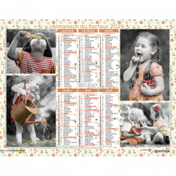 Almanach du facteur 2025 Souvenirs d'enfance