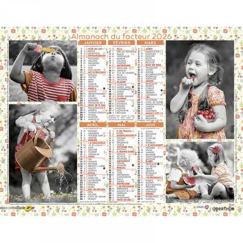 Almanach du facteur 2025 Souvenirs d'enfance
