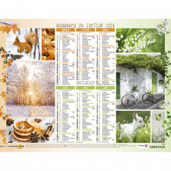 Almanach du facteur 2025 4 saisons