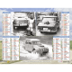Almanach du facteur 2025 Voitures françaises