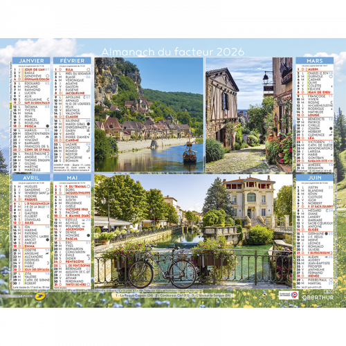 Almanach du facteur 2025 Nos plus beaux villages