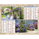 Almanach calendrier du facteur 2026 Ambiances fleuries