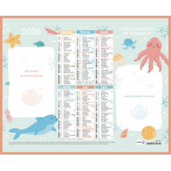 Calendrier de naissance 2026