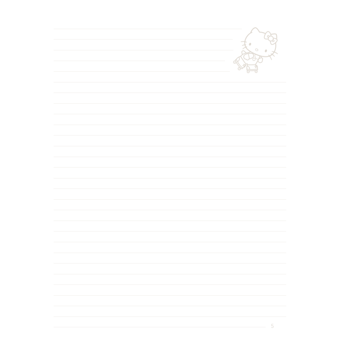 Carnet A5 Hello Kitty
