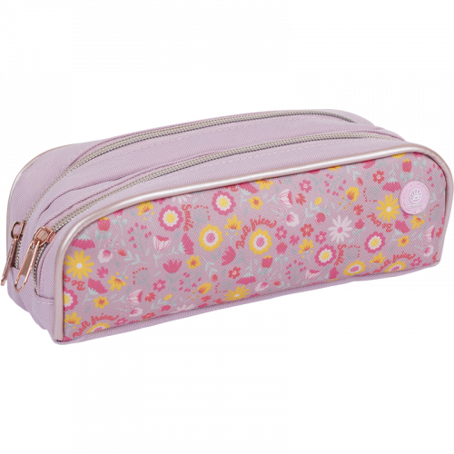 Trousse double fleurie