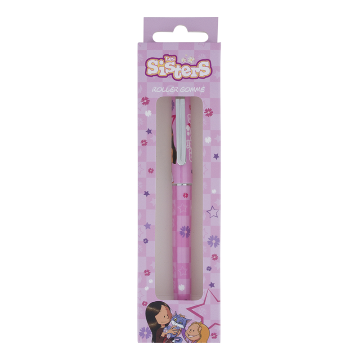 Stylo roller gomme Les Sisters
