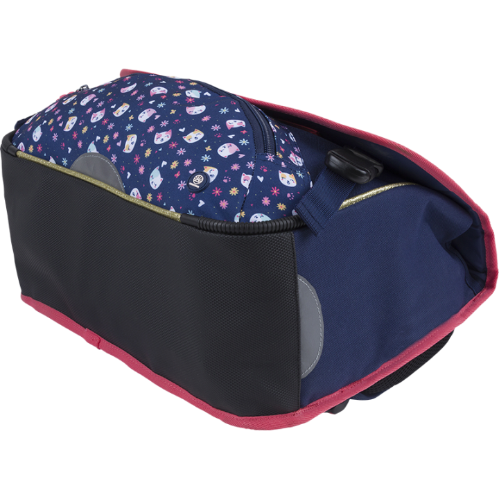 Cartable Chaton dos 38 - Collection scolaire | Oberthur