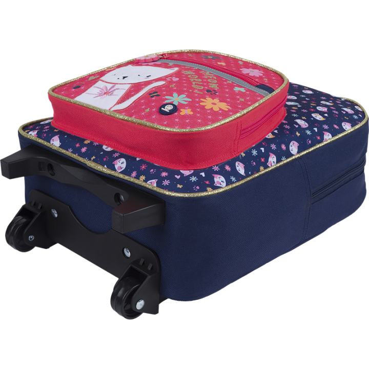 Petit sac à roulettes Chaton - Collection scolaire | Oberthur