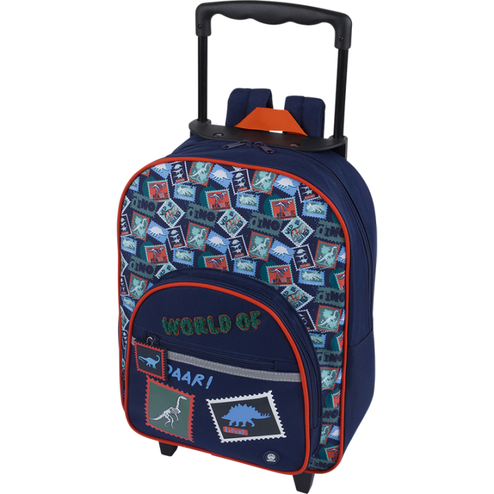Petit sac à roulettes Dino - Collection scolaire | Oberthur