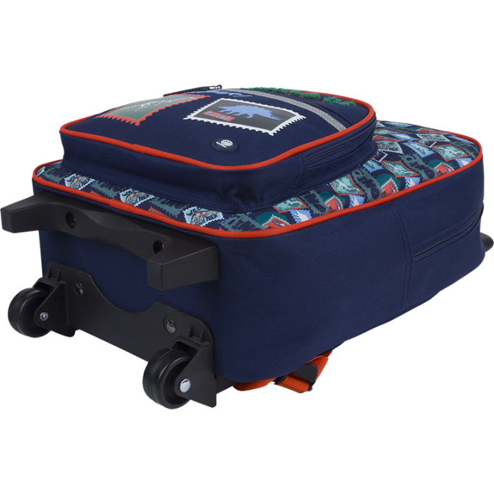 Petit sac à roulettes Dino - Collection scolaire | Oberthur