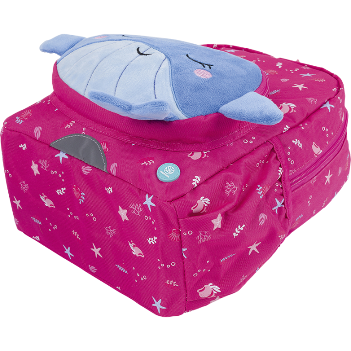 Petit sac à dos maternelle Baleine - Collection scolaire | Oberthur