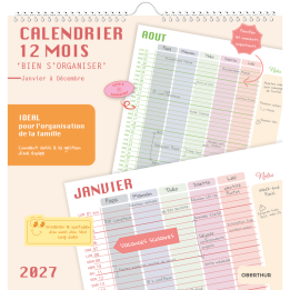 Calendrier Bien S'organiser FSC 2027