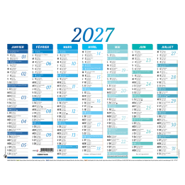 Calendrier Nuance 7 mois PEFC 2027