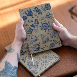 Carnet A5 Tattoo souple ligné