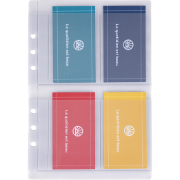 Recharge organiseur 21 porte-cartes