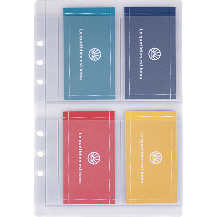 Recharge organiseur 21 porte-cartes